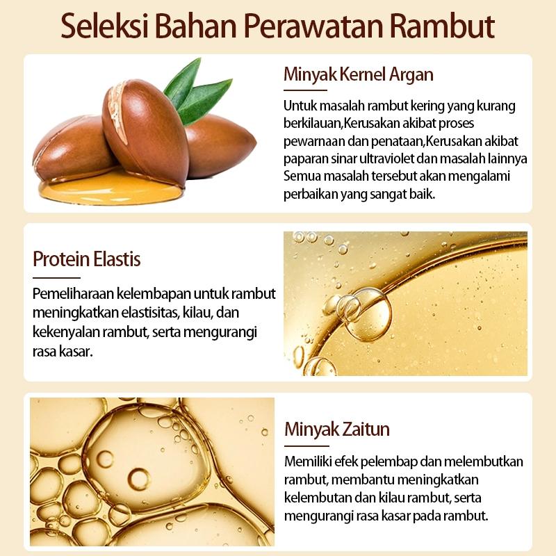 Rambut Keriting Elastin300ml cury hair cream Melembabkan Tidak lengket Kurangi rambut kusut 5