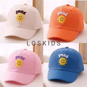 Topi Anak Baseball Terbaru Cocok Buat Anak usia 2 sampe 5 tahun Motif Smile New 2025 Fashion