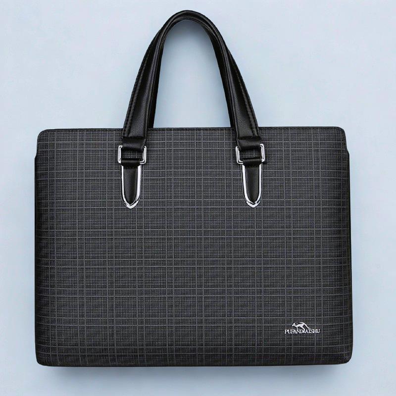 [ LIVE - 9616-2 ] Cặp Tab Nam Da PU Size 40cm Vừa Lap 15.6inch Dáng Công Sở - Hàng Quảng Châu Cao Cấp