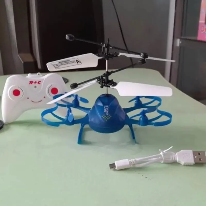 ￼Mainan Anak Drone Sensor Remote Control 4 Fungsi - Helikopter Drone Terbang + Hovering & Charger 2