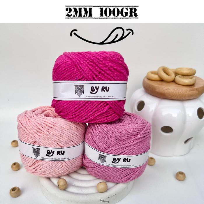 cotton cord macrame 2mm