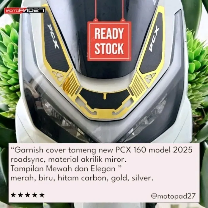 MOTOPAD27 cover garnish New PCX 160 2025 Up Roadsync