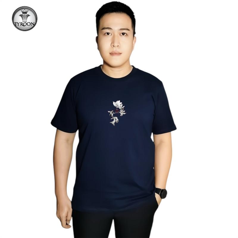 TyRooN T Shirt MOONKOI / Kaos Pria / Kaos Lengan Pendek Katun Combed Tebal 3