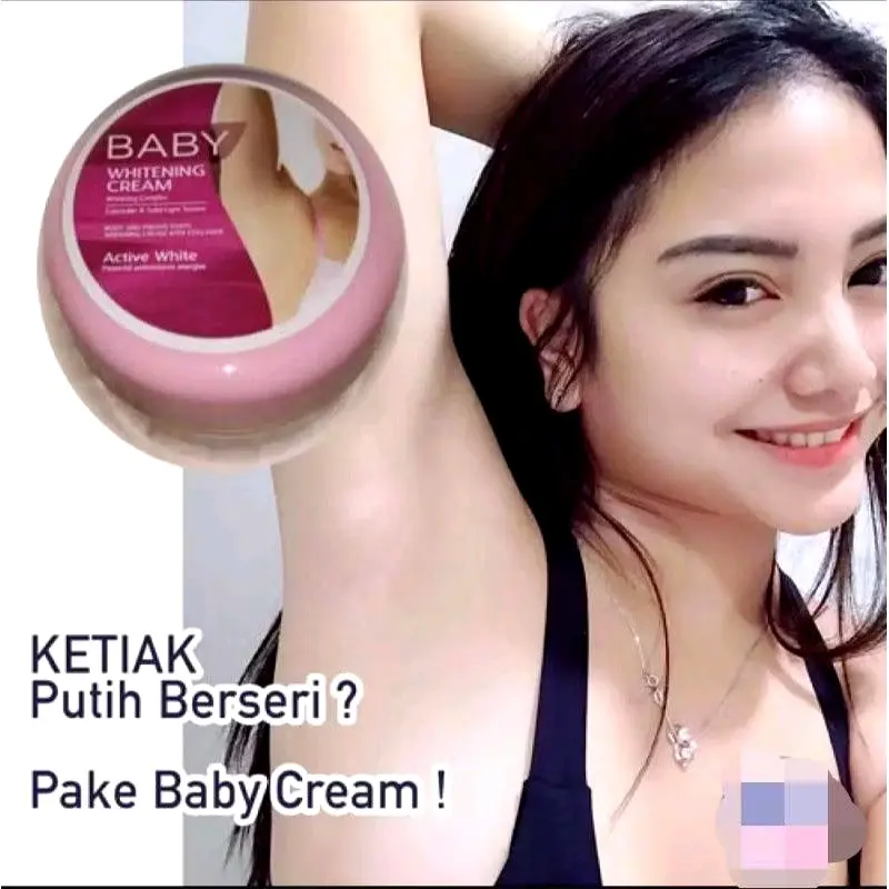 Baby cream whitening  / cream lipatan ketiak selangkangan leher pantat / babby whitening cream