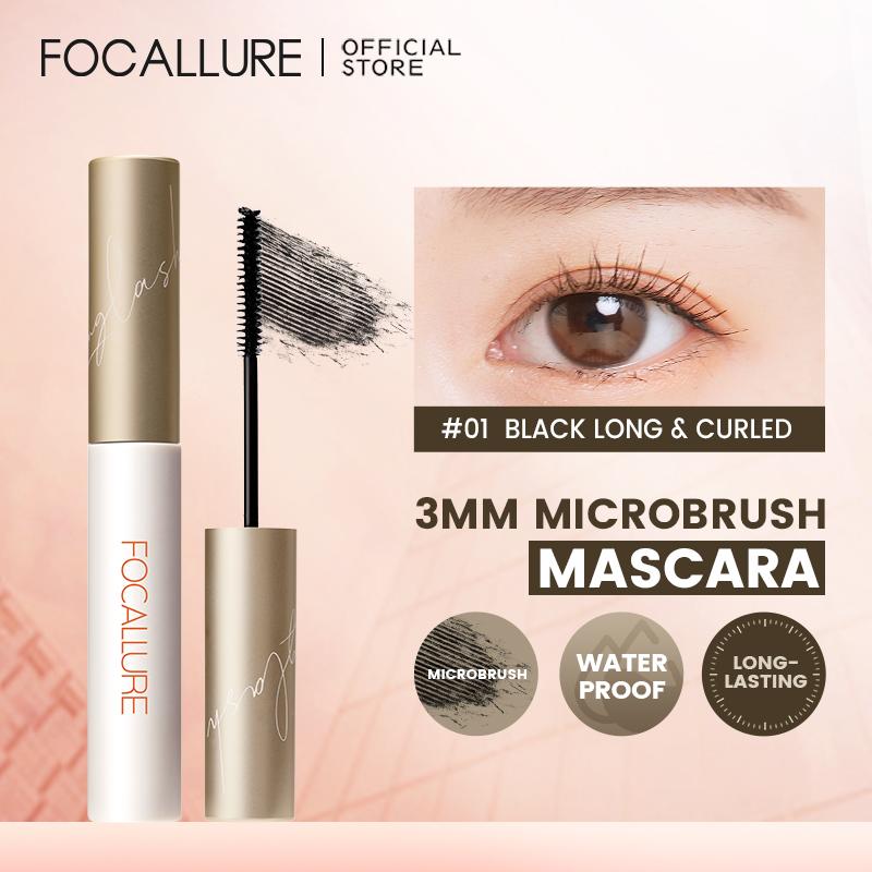  Mascara FOCALLURE giúp chuốt lông mi dài cong và đều kích thước đầu cọ 3mm 6g 
