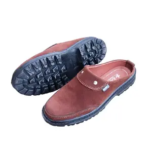 Sepatu sandal slop bustong pria ful kulit sintetis Selop