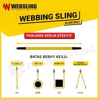 Gambar Webbing Sling 10 Ton 15 Meter WEBSLING Sling Belt Double Ply Polyester dari Pusat Lifting Kota Administrasi Jakarta Barat 4 Tokopedia