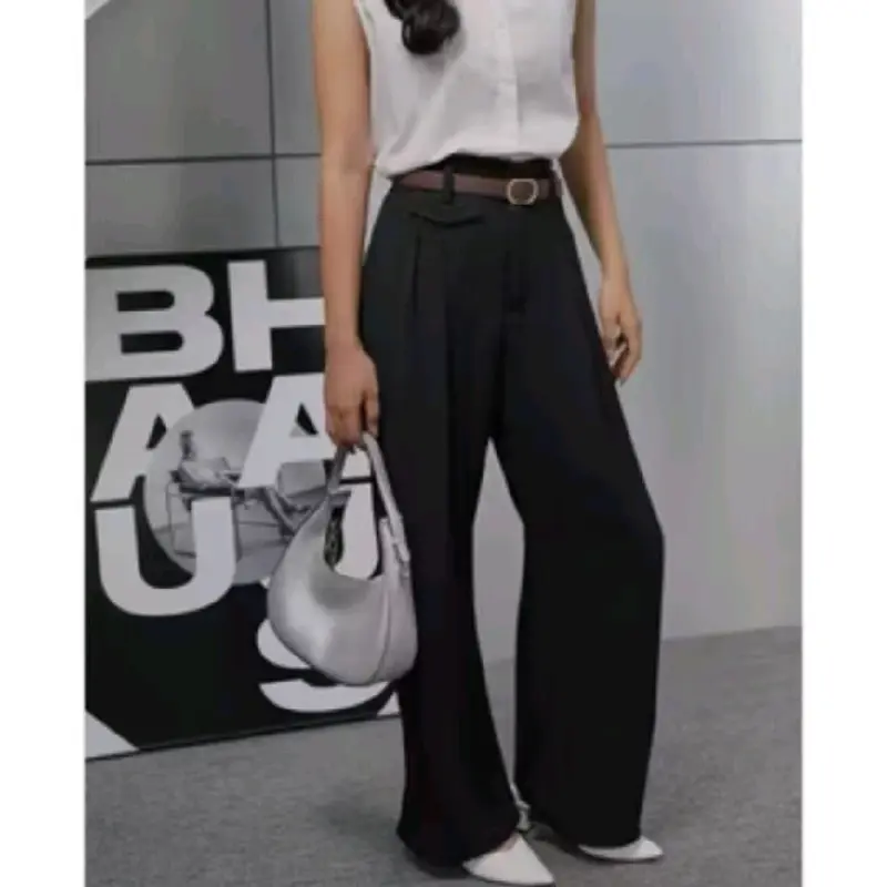 ORO PANTS Celana Panjang Wanita Kulot Anti Kusut Loose Pants Trousers Premium Pinggang Belakang Karet Elastis Melar Nyaman Clana Kantor Basic Casual Variasi 4