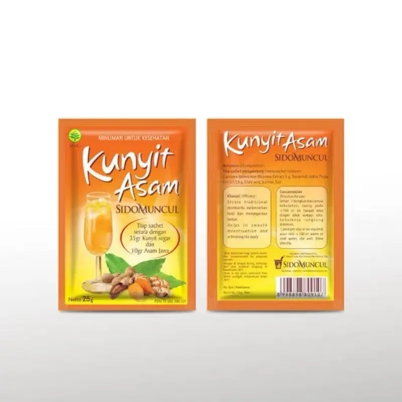 Sidomuncul Kunyit Asam Sirih Sachet Box - Sido Muncul Sari Kunyit Asem Jamu Herbal Haid 3