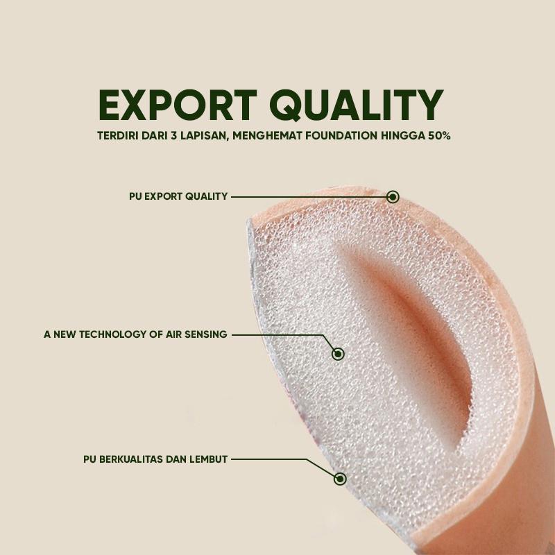 Puff Sponge Bedak Cair Spons Foundation Wajah Profesional Ekstra Besar Ekstra Tebal 7cm Lembut Dan Alami Blender sponge lokal 7