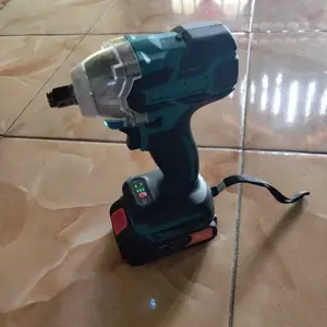 Impact wrench Cordless 588V 980NM Brushless bor impact baterai mesin impact buka baut Cordless Electric Wrench Rechargeable Torsi besar Mesin Bor