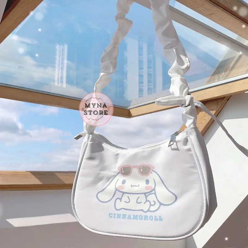 Mynastore - Tas Selempang Sanrio Kuromi Melody Moroll Pochacco Tali Kerut - TPS020 7