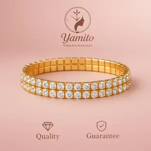 Gelang wanita bracelet diamond rose gold korean style - 001/002/003