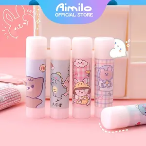 [READY]  Lem Perekat Kertas Padat Glue Stick Lem Stik Batang Putar Sekolah Kantor Motif Lucu