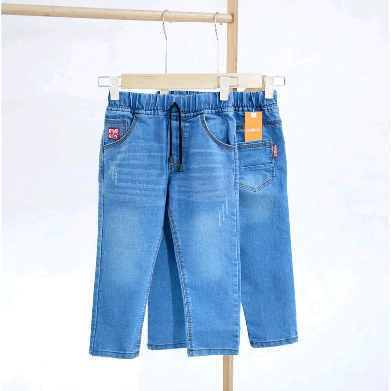 Celana Jeans Anak Panjang Sobek 2-15 Tahun Model Slim Straight - Darkblue/Softblue - Fashion, Anak-Anak Pakaian 6