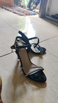 Product Review of Simoncelli Sepatu Wanita Heels Tali Belakang 9 Cm Mutiara Sepatu Kerja Hitam Black Khaki Heels Kerja Kondangan Kuliah Elegant Import A866-6 from i**_ 1