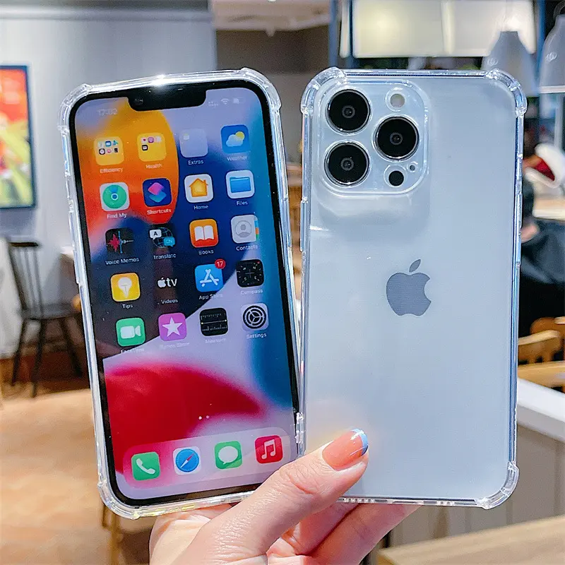 Case for Apple 15 iPhone 11/Pro Max/7/X/XR Transparent 12 Case 13Pro Anti-Shock 13