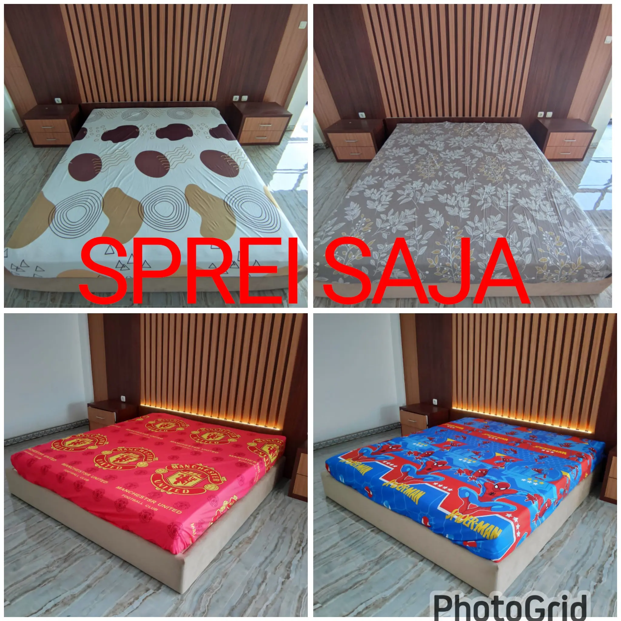 nota live sprei saja obral random Katun ukuran 90,100,120,140,160,180,200