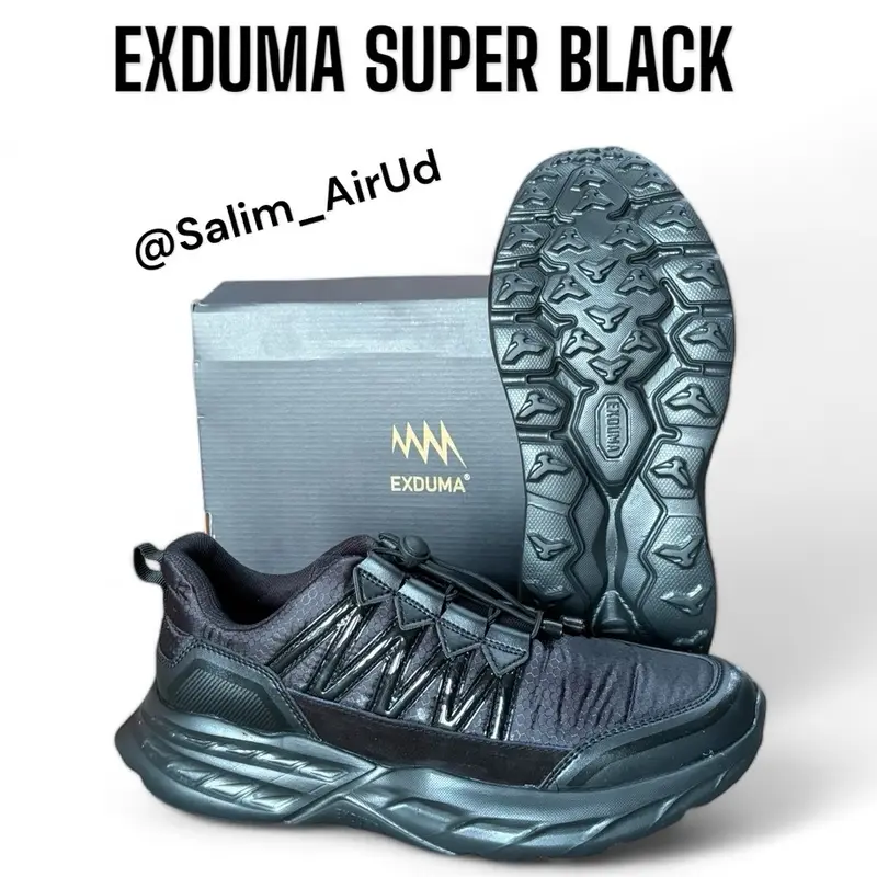 Sepatu exduma speedpro sepatu kets running - sepatu olahraga hitam motif unik 6