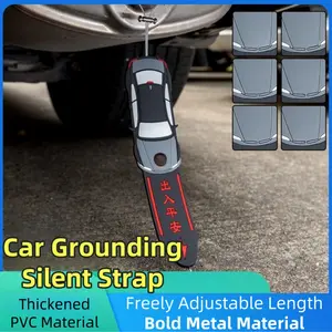 Tersedia 3 warna pilihan: Putih Mutiara, Biru Keren, dan Abu-abu Mewah，Wajib Punya! Tali Anti Statis Mobil, Gak Kena Setrum Lagi! Cukup pasang di bawah mobil, seret ke tanah, statis langsung hilang~