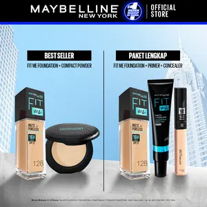 Maybelline Face Must Have Full Coverage Bundle Makeup (Fit Me Foundie + Fit Me Powder)