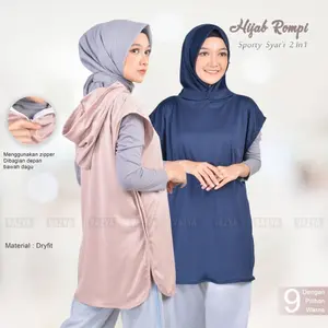 Hijab Rompi Sporty Syar’i 2in1