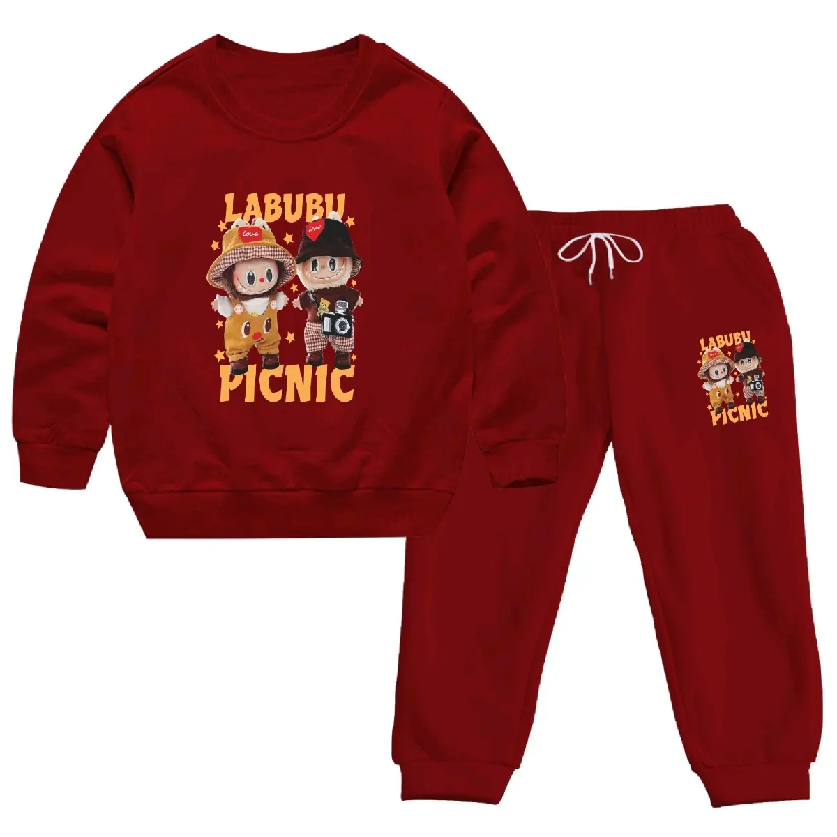 Promo guys!!! Stelan Joger anak viral Labubu Picnic berbahan lembut Fashion