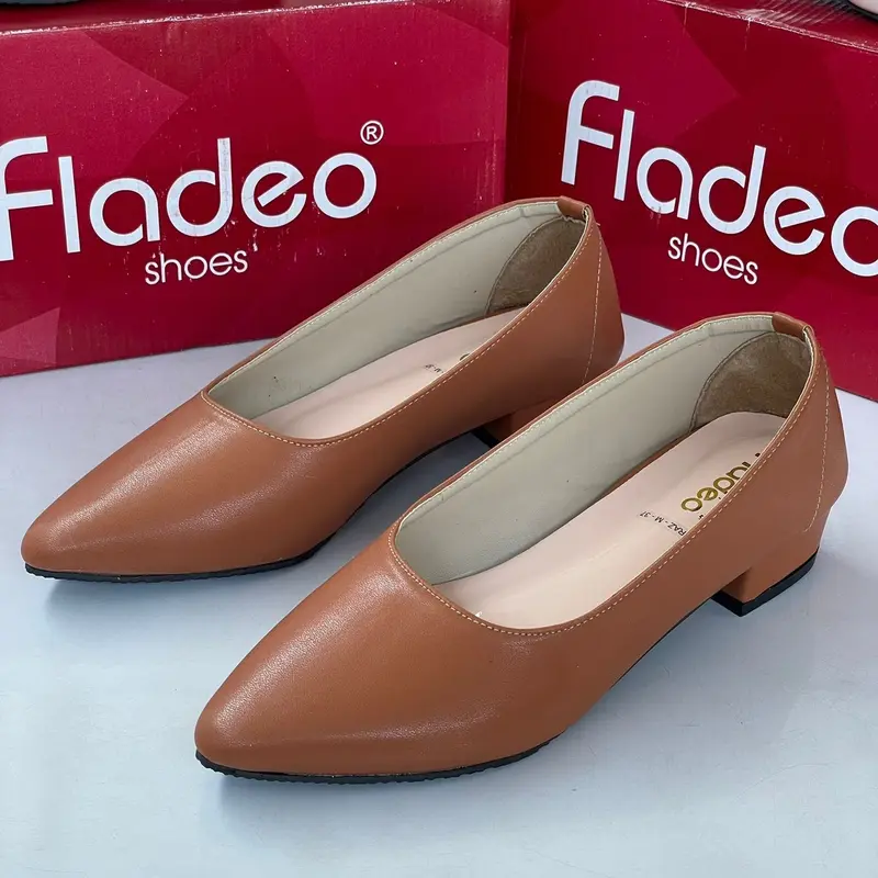 Sepatu Kerja Wanita Fladeo dengan Heels 3 cm - Shoes sandal wedges L01 flat shoes hak butteronscarves Mules 3