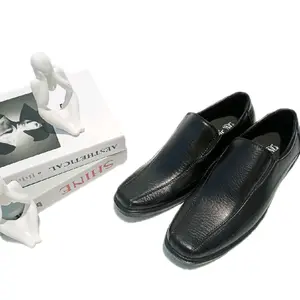 Sepatu Pantofel Pria Formal Slip-On Hitam Elegan Kulit Sintetis Premium Anti Slip Nyaman Untuk Kantor Dan Acara Formal