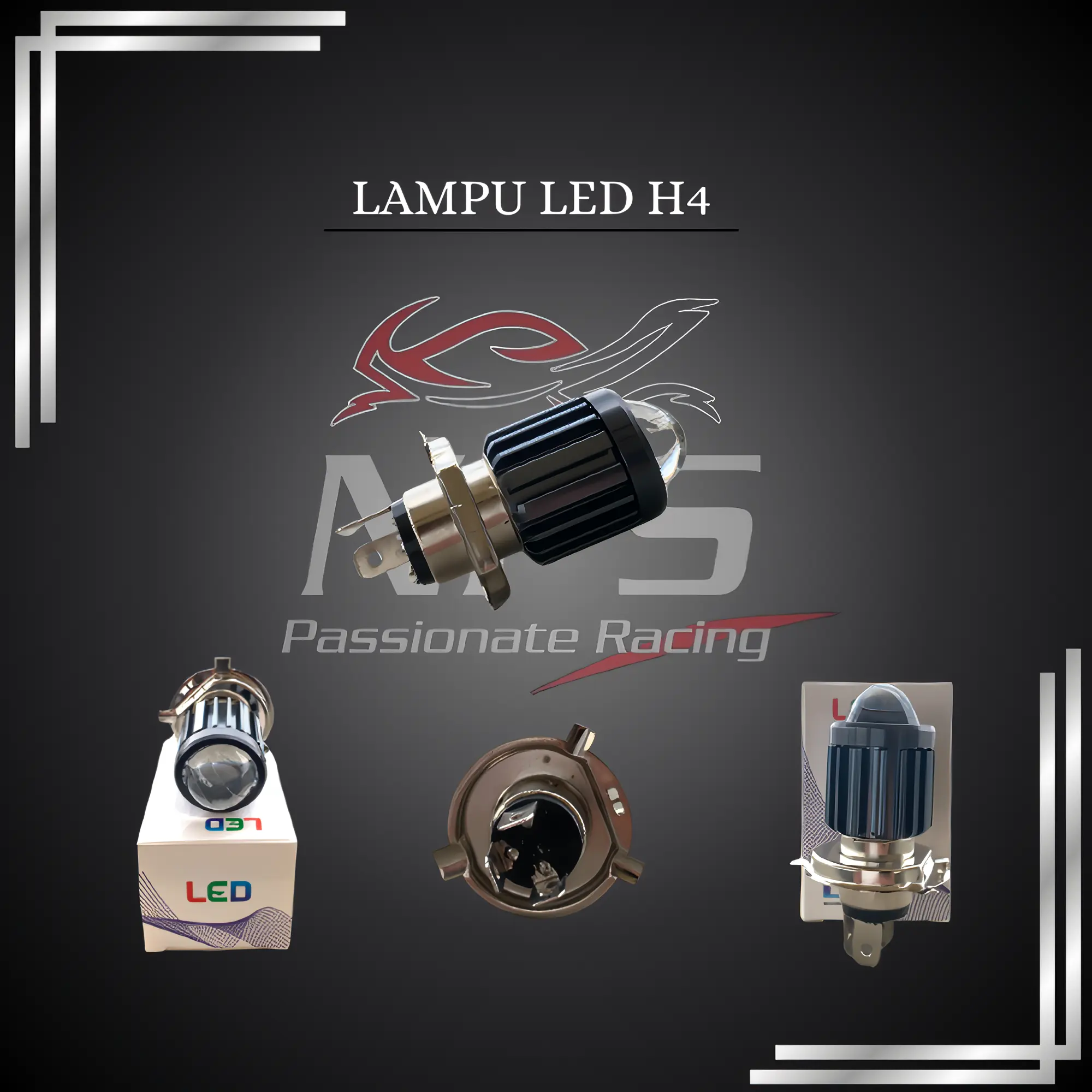 LAMPU LED H4 LASER BHOLAM DEPAN UTAMA MOTOR LED LASER H4 lampu led h4 ibright ze5 di mobil