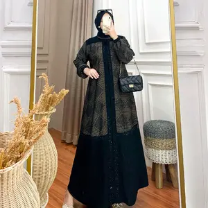 Abaya Arabian Safiya Jetblack Premium motif mix Polos Simple Mewah Elegan kombinasi payet Swaroski bahan adem,tebal,tidak nerawang