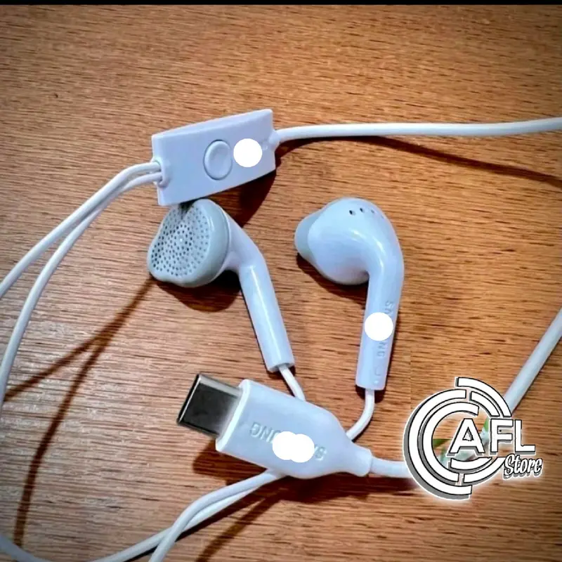 HEADSET EARPHONE SAMS TYPE C WITH MICROPHONE HD SOUND QUALITY EARPHONE SAMS USB TYPE C S20/S21 FE/S22 ULTRA/A33/A53/A73/ ORI 100% Earbud Bass Putih Equalizer Handphone Headphone 1