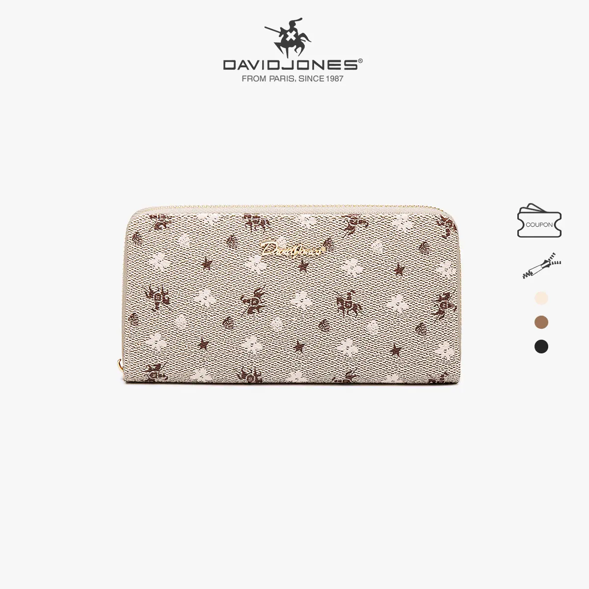 David Jones Paris Long wallet with the imprint  P109-510-C/L