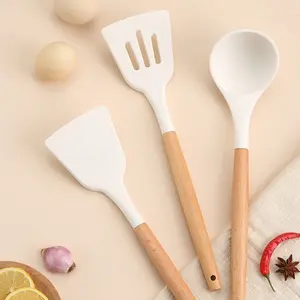 ID HOME Spatula Set Silikon 3 PCS Tahan Panas - Sutil Masak Kayu & Sendok Sup 3 in 1, Peralatan Dapur Kitchenware Alat Masak ID HOME Spatula Set Silikon 3 PCS Tahan Panas - Sutil Masak Kayu & Sendok Sup 3 in 1, Peralatan Dapur Kitchenware Alat Masak