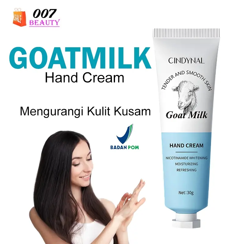 BPOM EXGYAN Hand Cream Goatmilk Krim Tangan Handbody Whitening 30g Niacinamide 0