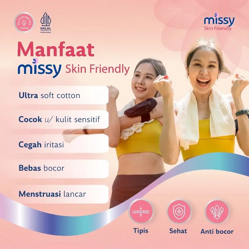MISSY SKIN FRIENDLY SF Menstrual Pants Pembalut Celana Menstruasi Anti Bacterial All Size S-M Isi 5PCS 2