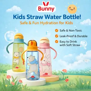 Lusty Bunny ADG-0011 Training Cup With Straw 270ml - Botol Minum Bayi Anak