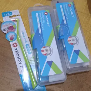 YANDY, Set Perlengkapan Kebersihan Gigi 8 IN 1 YANDY，Isi Sikat Gigi Behel, Pasta Gigi, Sikat Celah Gigi, Lilin Pelindung & Tas Penyimpanan