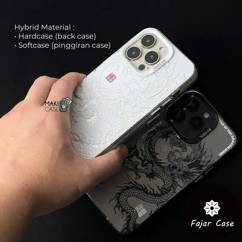 Casing Ponsel IMD Seni Naga Cangkang Keras Matte Premium untuk Iphone 15 Plus 15 15 Pro 15 Pro Max 11 11 Pro Max 7 Plus 12 12 Pro 12 Pro Max 13 13 Pro 14 8 Plus XR X XS 14 Pro XS Max 13 Pro Max 11 Pro 14 Pro Max 14 Plus case 5