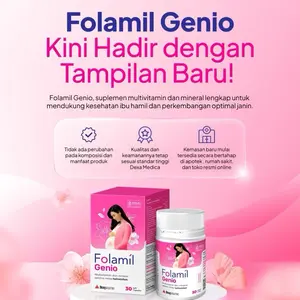 Folamil Genio 30 kapsul - Vitamin untuk Ibu hamil