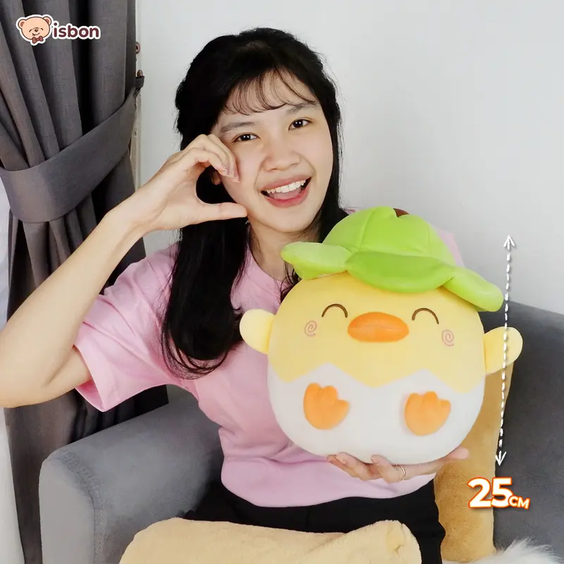 ISTANA BONEKA Telur Bebek Menetas With Topi Lucu Egg Duck Ekspresi Unik Mainan Anak Hadiah Ulang Tahun Spesial Premium 4