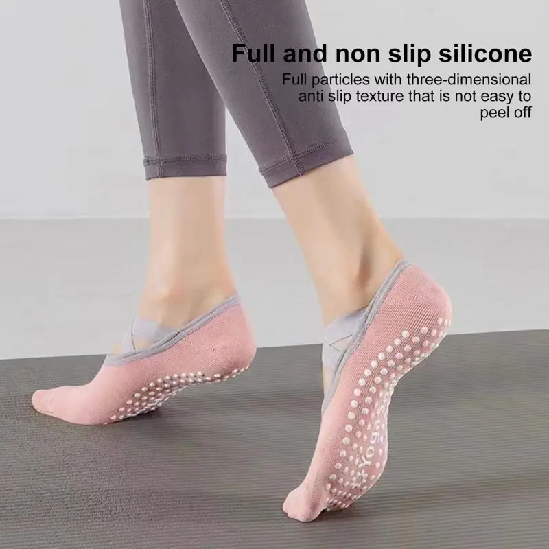 AOLITE Kaos Kaki Invisible Anti Slip Yoga Pilates Wanita 34-38 - AL-20 3