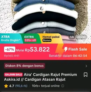 AIRA' Cardigan Rajut Atasan Wanita//Rajut Premium Askira.id