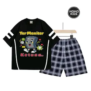 SETELAN ANAK UNISEX HK GAMBAR TOR MONITOR KETUA SABLON DTF CELANA KOTAK