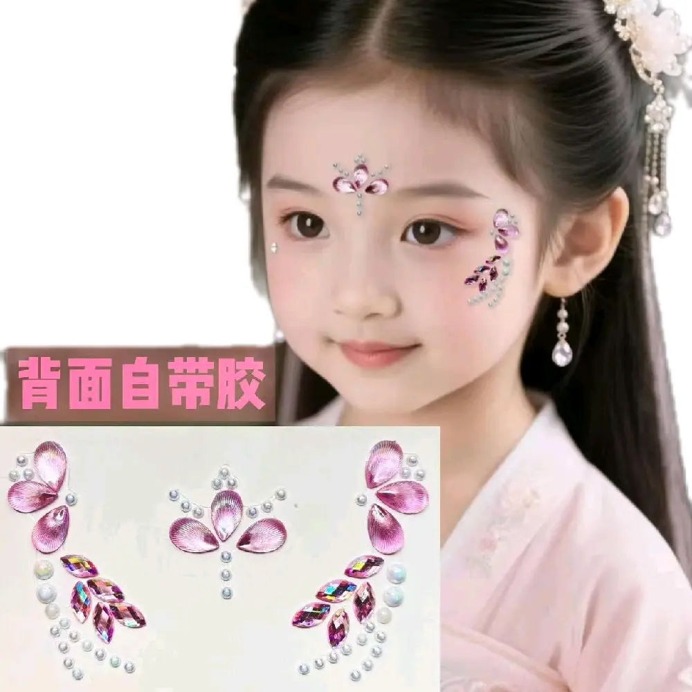 tempelan 5D face gem sticker / tempelan stiker manik wajah / 5D face kristal sticker Fashion