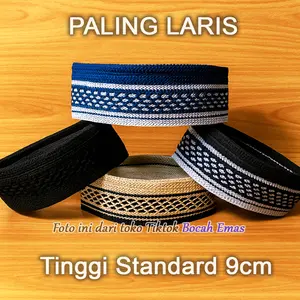 Peci Songkok Kopiah Rajut Hitam Polos Warna Warni Songkok Dewasa Peci Anak Laki Laki