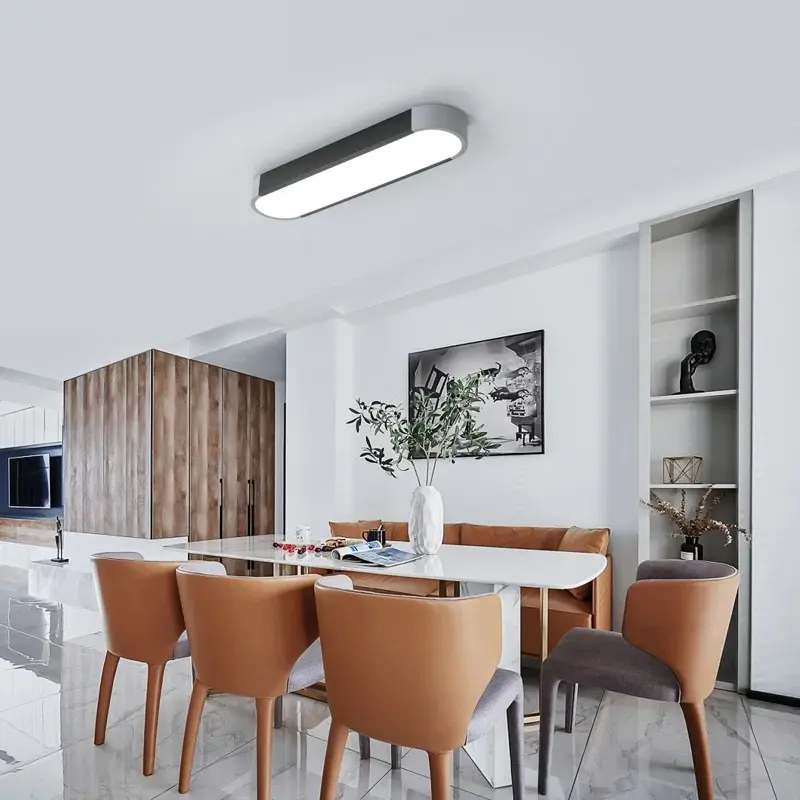 Ganeed 1 - Light Simple Rectangle Acrylic LED Flush Mount 5