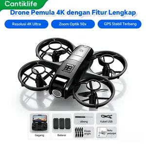 Drone Travel 4K Super Jernih Rekam Momen Zoom Optik 50x GPS Stabil Baterai 600mAh Mudah Dibawa