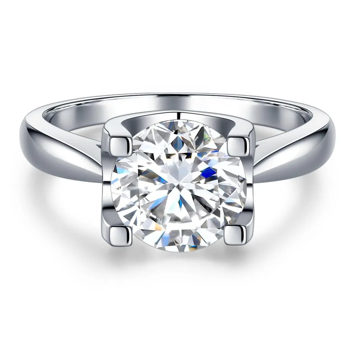【#31】(Cici)925 Sterling Silver Synthetic Moissanite rings