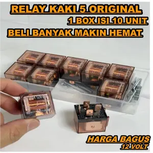 PAKET HEMAT 10 PCS/RELAY KLAKSON 4/5 KAKI 80 A TRANSPARANT SXC/12 VOLT 80 AMPERE LASERGUN ORIGINAL